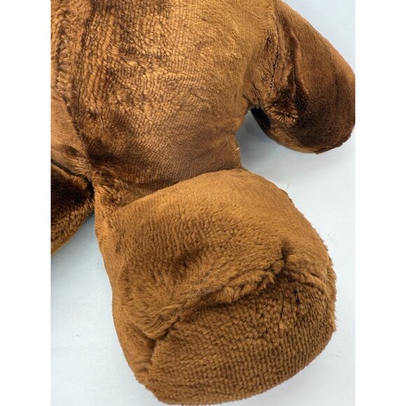 Vintage Brown Teddy Bear Plush by Character Norwalk Conn. 1940s Era Tongue 20” - Picture 6 of 13